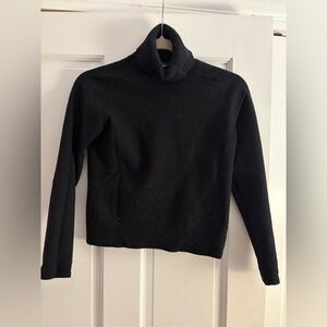 J. Crew Classic Black Knitwear Turtleneck Sweater
